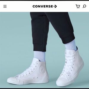 Leather converse hi top